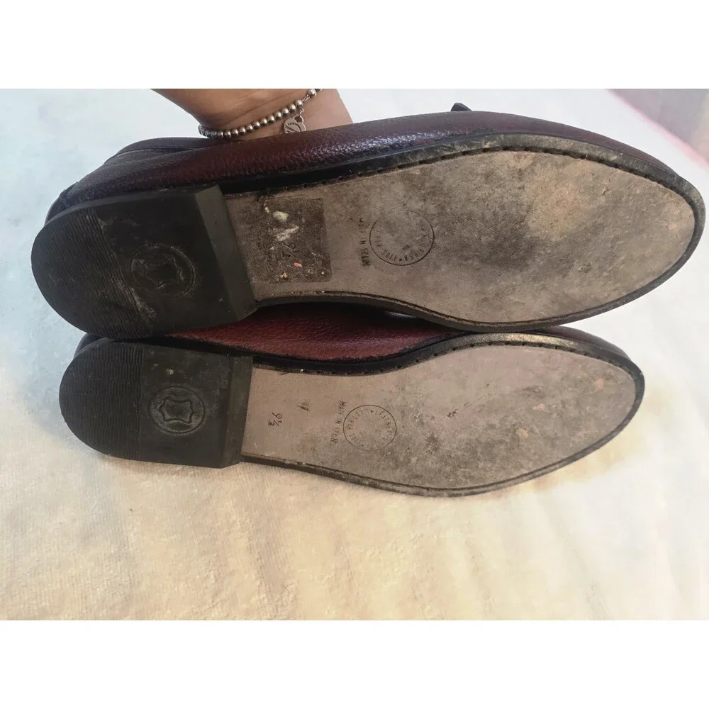 Vintage Rodolfo Valentino Men's Kiltie Tassel Leather Loafers Spain Size 9.5